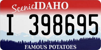ID license plate I398695