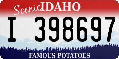 ID license plate I398697