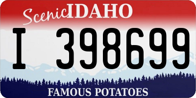 ID license plate I398699