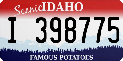 ID license plate I398775
