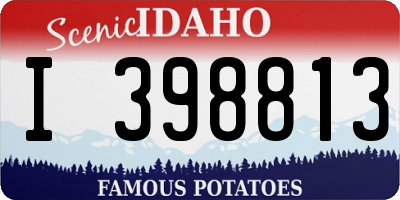 ID license plate I398813