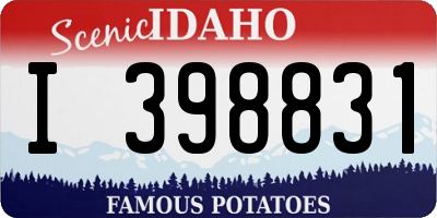 ID license plate I398831
