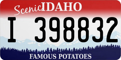 ID license plate I398832