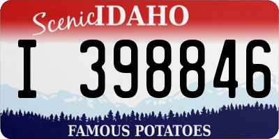 ID license plate I398846