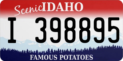 ID license plate I398895
