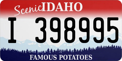 ID license plate I398995