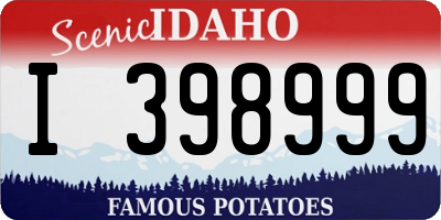 ID license plate I398999