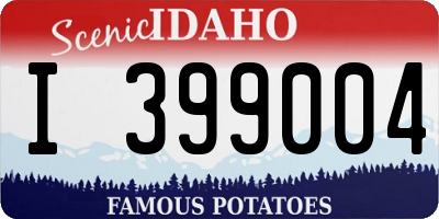 ID license plate I399004