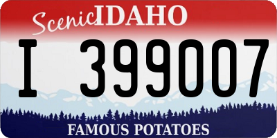 ID license plate I399007