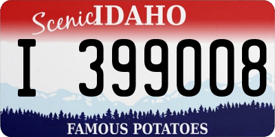 ID license plate I399008