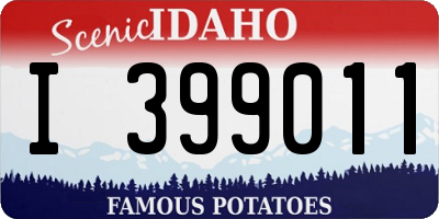 ID license plate I399011