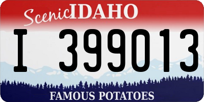 ID license plate I399013