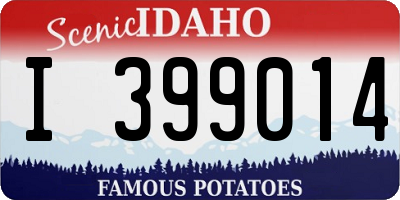 ID license plate I399014