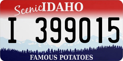 ID license plate I399015