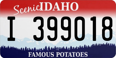 ID license plate I399018