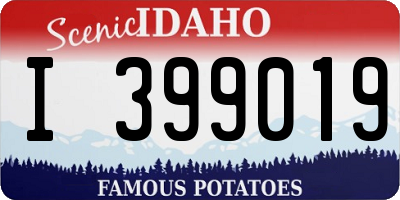ID license plate I399019