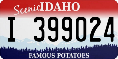 ID license plate I399024