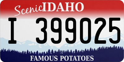 ID license plate I399025