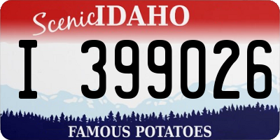 ID license plate I399026