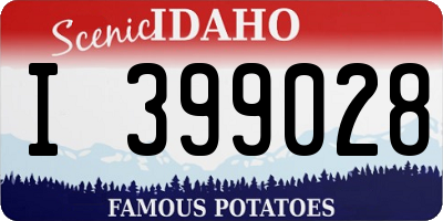 ID license plate I399028