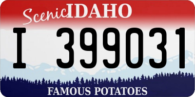 ID license plate I399031