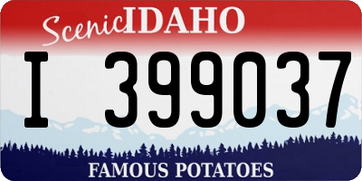 ID license plate I399037