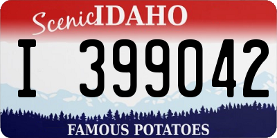 ID license plate I399042