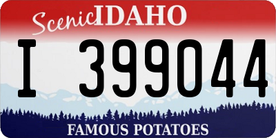 ID license plate I399044