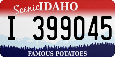 ID license plate I399045