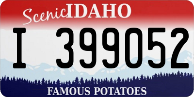 ID license plate I399052