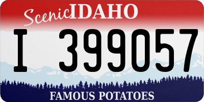 ID license plate I399057