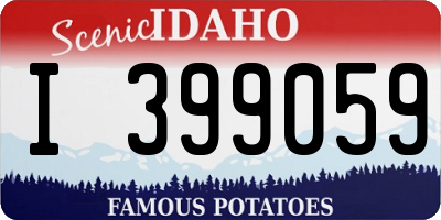 ID license plate I399059