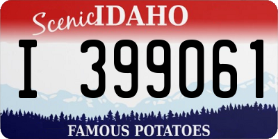 ID license plate I399061