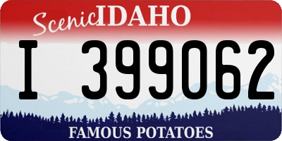 ID license plate I399062