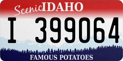 ID license plate I399064