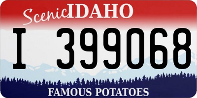 ID license plate I399068