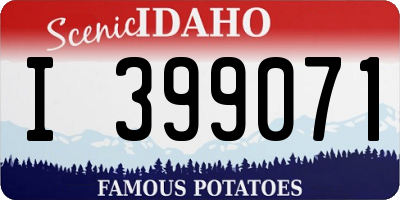 ID license plate I399071
