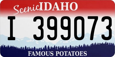 ID license plate I399073