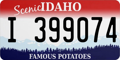 ID license plate I399074
