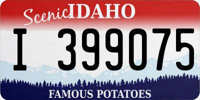 ID license plate I399075