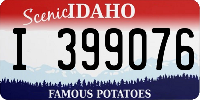 ID license plate I399076