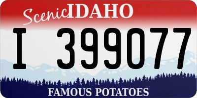 ID license plate I399077