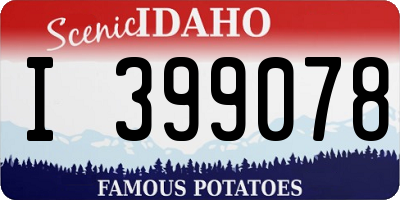 ID license plate I399078