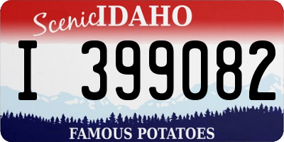 ID license plate I399082