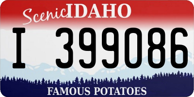 ID license plate I399086