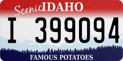 ID license plate I399094