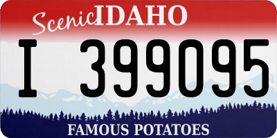 ID license plate I399095
