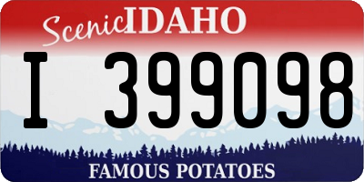 ID license plate I399098