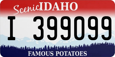 ID license plate I399099