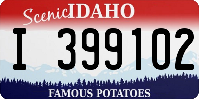 ID license plate I399102